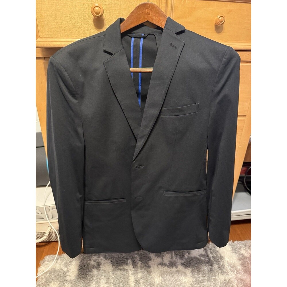 Twillory Perfomance Blazer Classic Black Regular Size 42R MSRP $299 Suit Jacket
